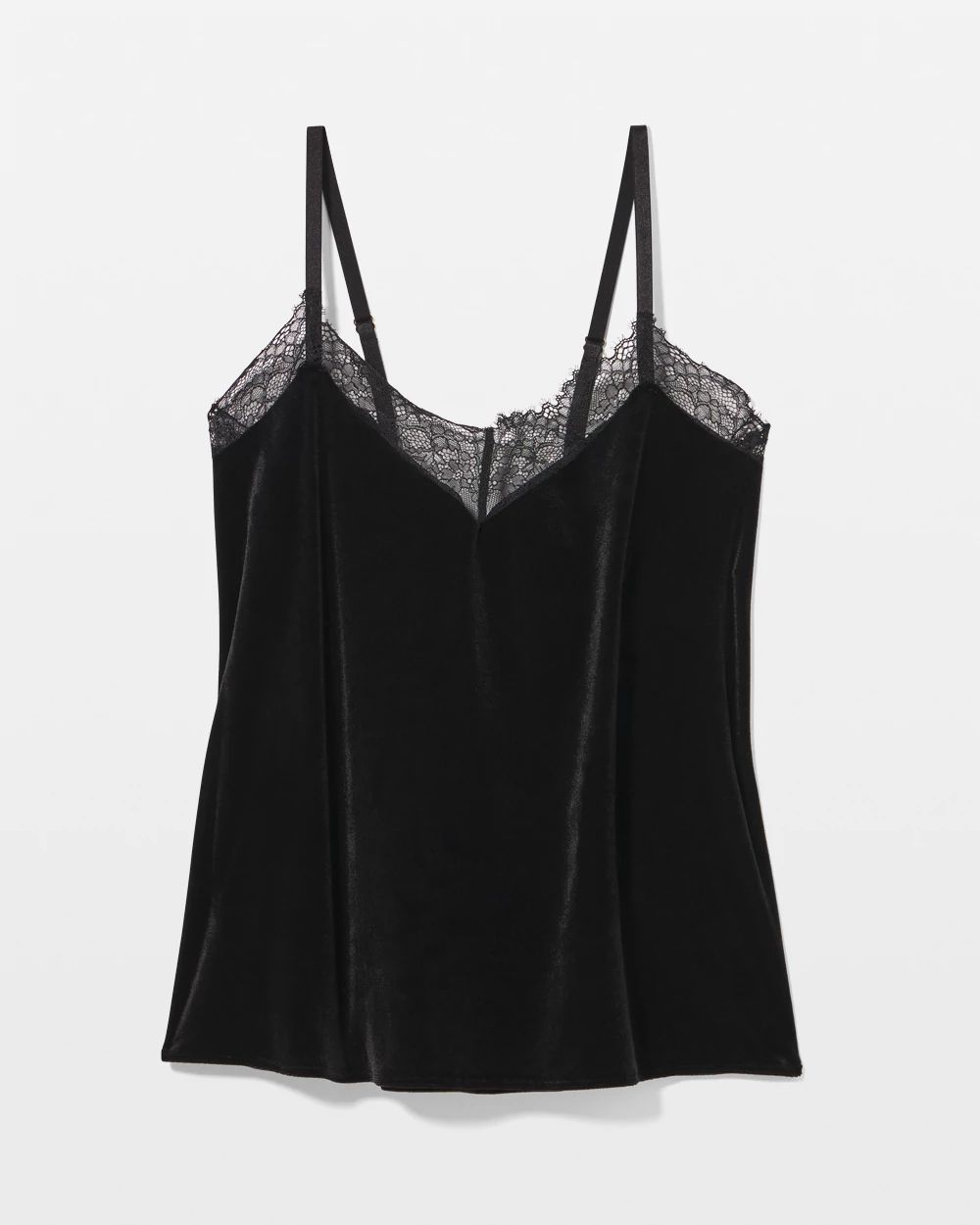 Velvet Lace Trim Pajama Cami | Soma